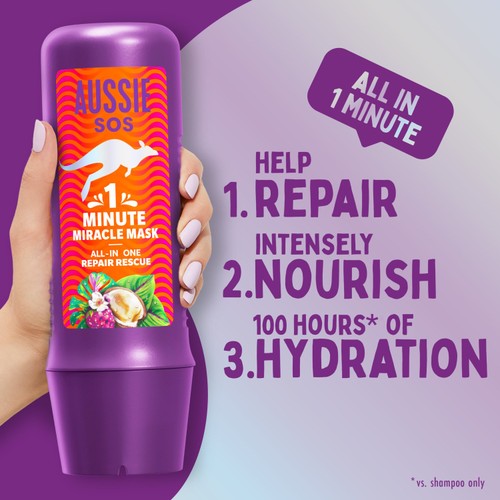 Aussie SOS 1 Minute Miracle Repair Rescue Mask  thumbnail 9