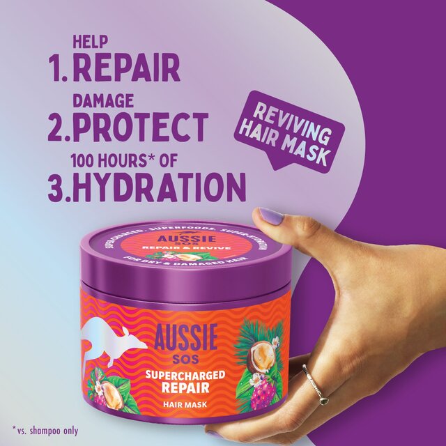 Aussie SOS Supercharged Repair Hair Mask thumbnail 4