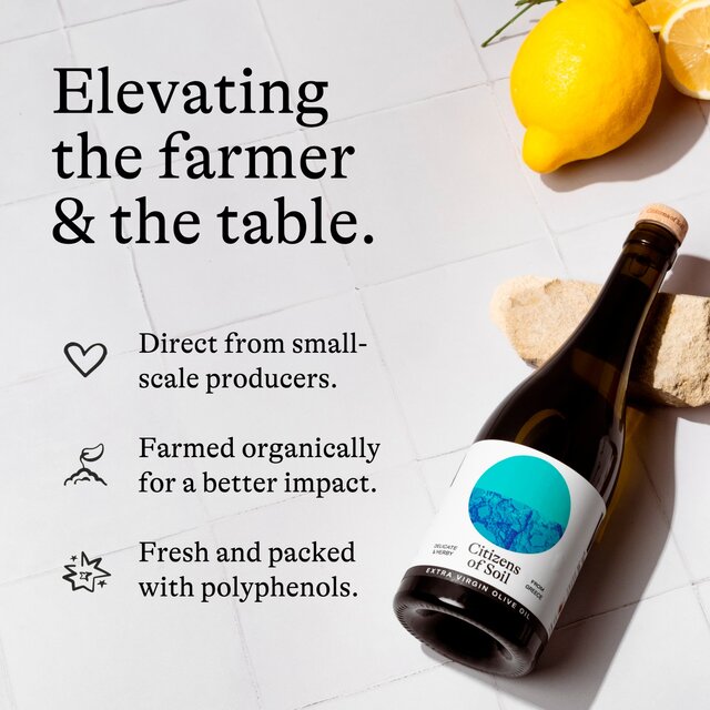 Citizens of Soil Organic Greek Extra Virgin Olive Oil Bottle thumbnail 4