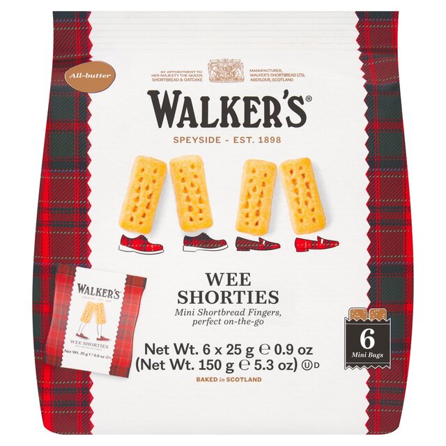 Walker's Shortbread Wee Shorties Mini Shortbread Fingers Multipack