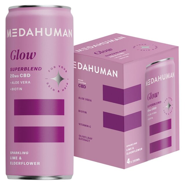Medahuman Glow CBD Drink Lime & Elderflower