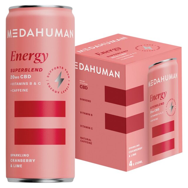 Medahuman Energy CBD Drink Cranberry & Lime
