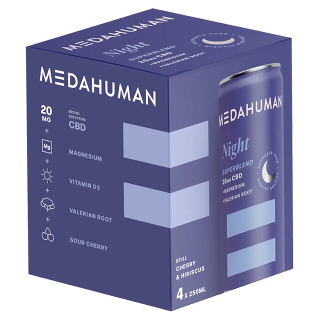 Medahuman Night CBD Drink Cherry & Hibiscus thumbnail 2
