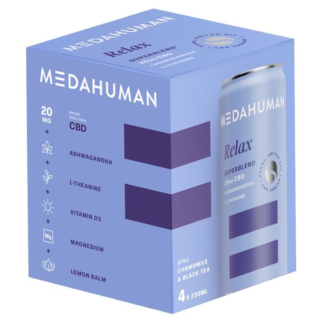 Medahuman Relax CBD Drink Chamomile & Black Tea thumbnail 3