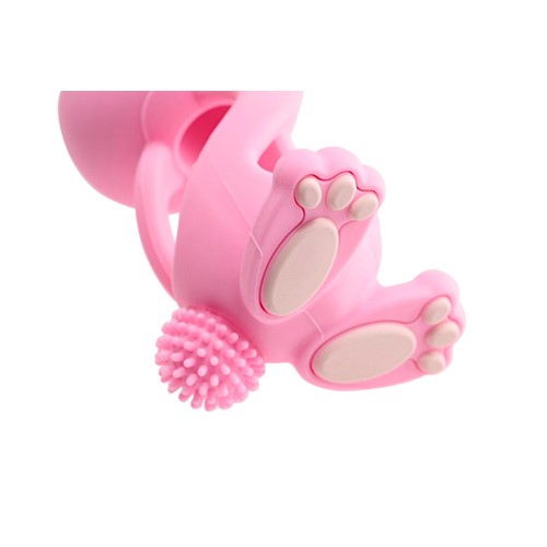 Bobbie Bunny Baby Teether Toy Rose Pink thumbnail 4