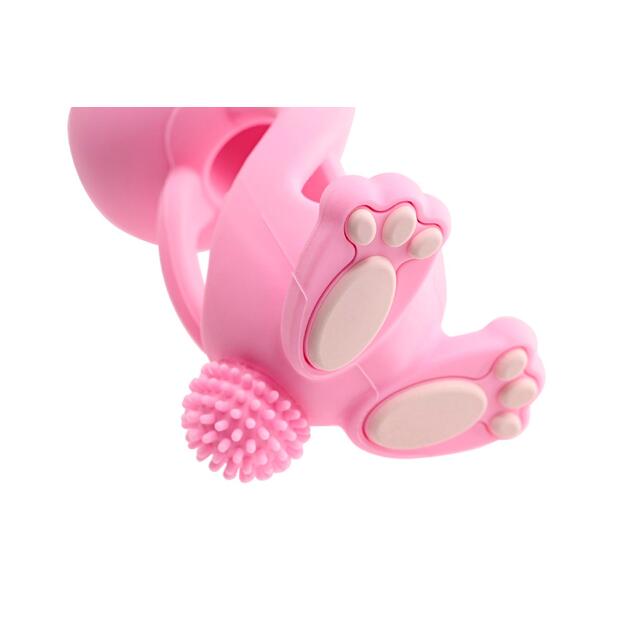 Bobbie Bunny Baby Teether Toy Rose Pink thumbnail 4