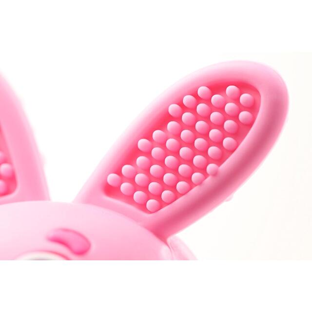 Bobbie Bunny Baby Teether Toy Rose Pink thumbnail 6