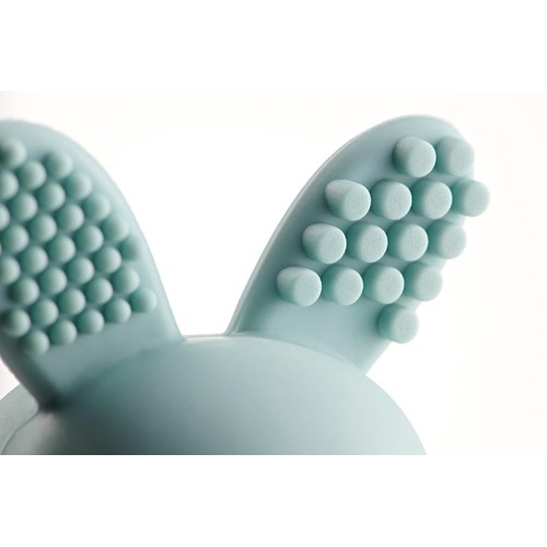 Bobbie Bunny Baby Teether Toy Eucalyptus Green thumbnail 6