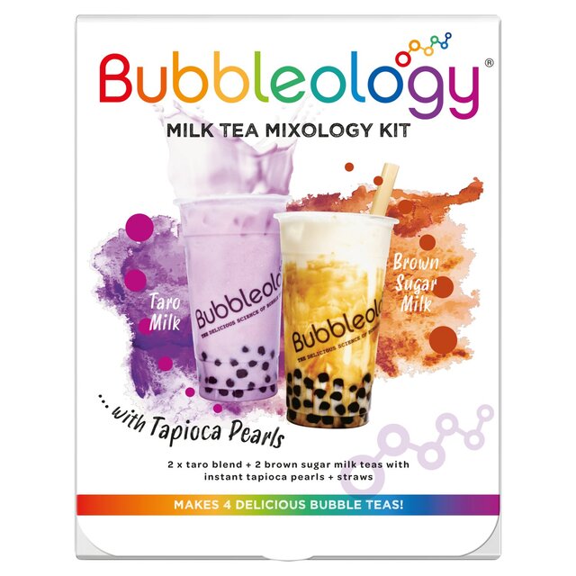 Bubbleology Milk Bubble Tea Mixology Kit with Tapioca Pearls