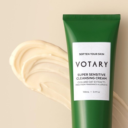 VOTARY Super Sensitive Cleansing Cream, Chia and Oat Extracts - 100ml thumbnail 4