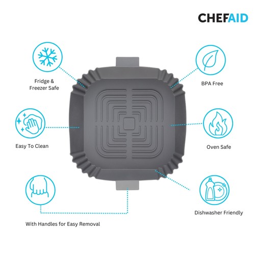Chef Aid Air Fryer Liner 20 x 19.5 x 5cm thumbnail 4