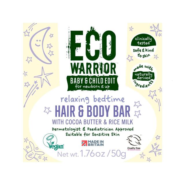 Eco Warrior Baby & Child Relaxing Bedtime Hair & Body Soap Bar thumbnail 2