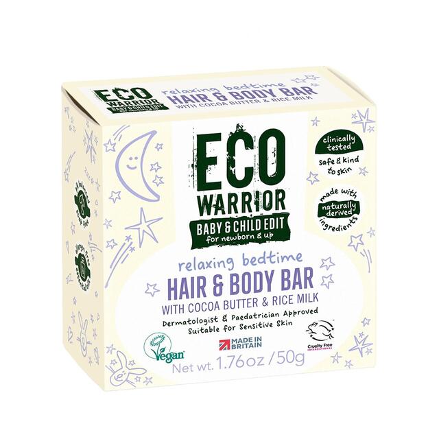Eco Warrior Baby & Child Relaxing Bedtime Hair & Body Soap Bar thumbnail 3