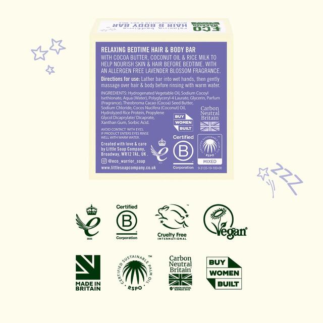 Eco Warrior Baby & Child Relaxing Bedtime Hair & Body Soap Bar thumbnail 8