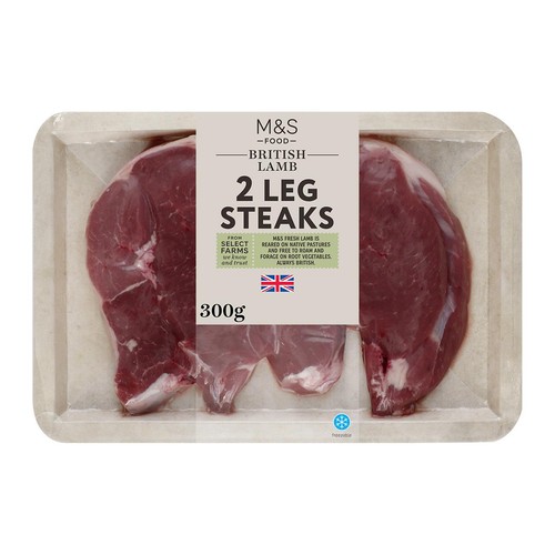 M&S 2 Lamb Leg Steaks