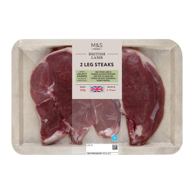 M&S 2 Lamb Leg Steaks thumbnail 2