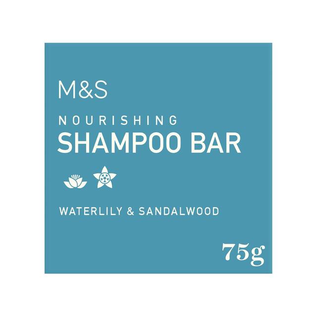M&S Nourishing Shampoo Bar Waterlily & Sandalwood