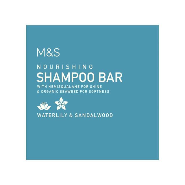 M&S Nourishing Shampoo Bar Waterlily & Sandalwood thumbnail 2