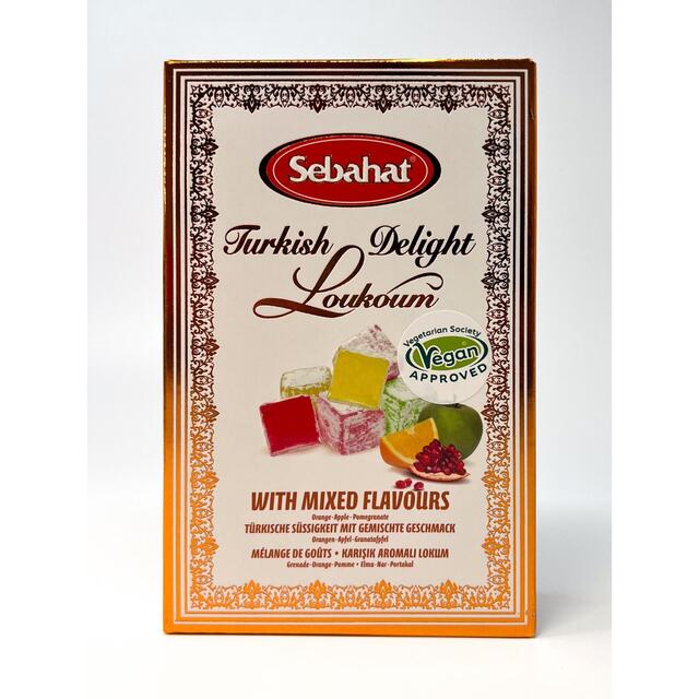 Sebahat mixed flavours Turkish delight box - orange, apple and pomegranate thumbnail 2