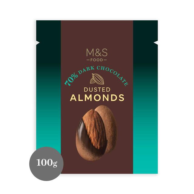 M&S 70% Dark Chocolate Cocoa Dusted Almonds thumbnail 2