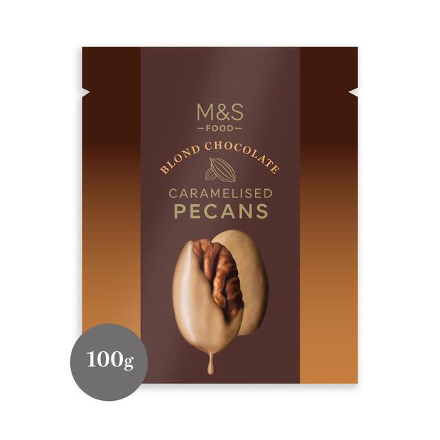 M&S Blond Chocolate Caramelised Pecans thumbnail 2