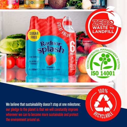 Radnor Splash Strawberry Flavoured Water thumbnail 3