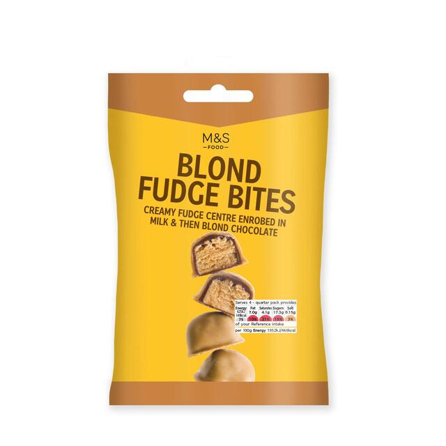 M&S Blond Fudge Bites