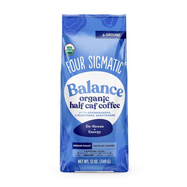 Four Sigmatic Balance Half Caf Ground Organic Mushroom Coffee Bag