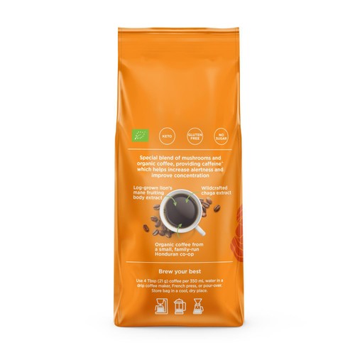 Four Sigmatic Achieve Organic Mushroom Ground Coffee Bag thumbnail 3
