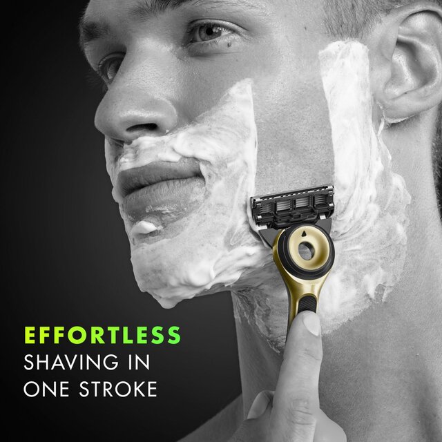 Gillette Labs Exfoliating Razor With Magnetic Stand Gold Edition thumbnail 3