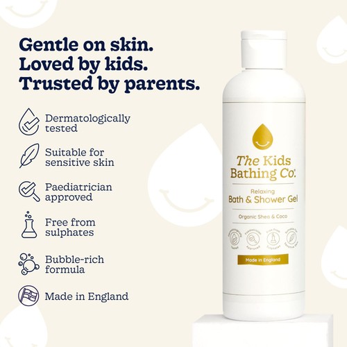 The Kids Bathing Co. Organic Shea & Coco Relaxing Bath & Shower Gel thumbnail 2