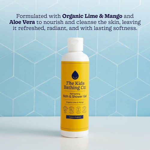 The Kids Bathing Co. Organic Lime & Mango Refreshing Bath & Shower Gel thumbnail 3