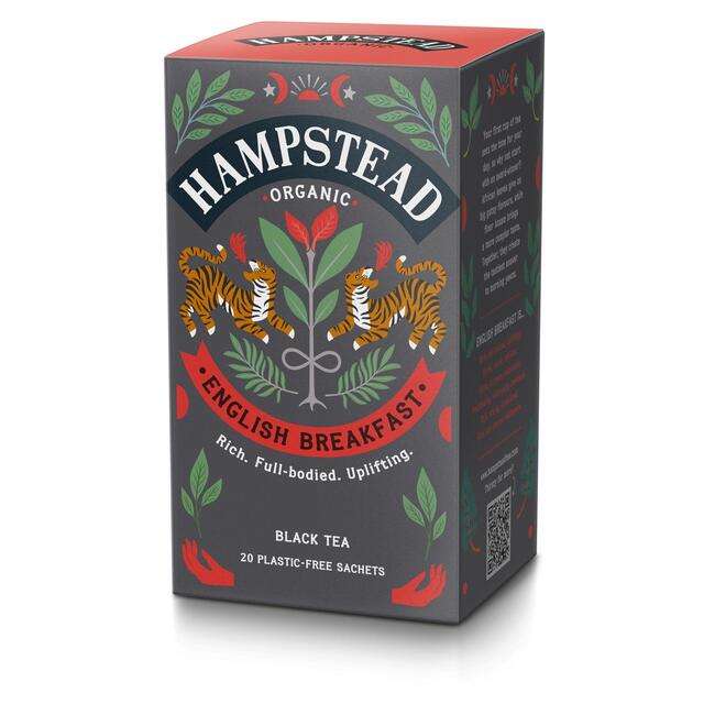 Hampstead Tea Organic English Breakfast tea bags 20s