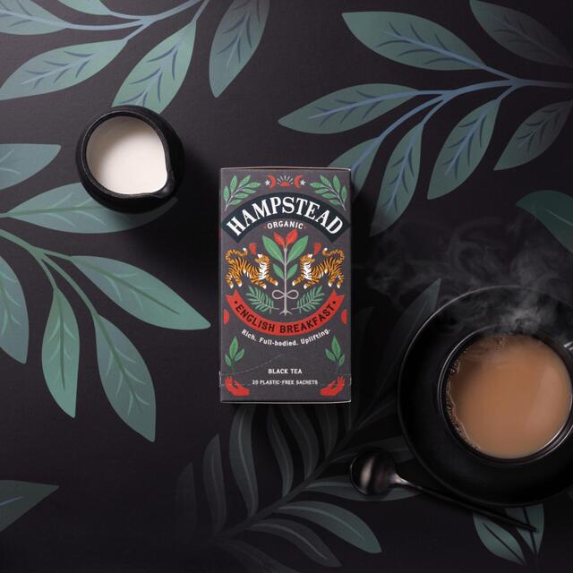 Hampstead Tea Organic English Breakfast tea bags 20s thumbnail 2