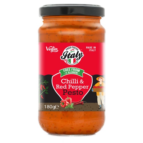 Free From Italy Chilli & Red Pepper Pesto thumbnail 3