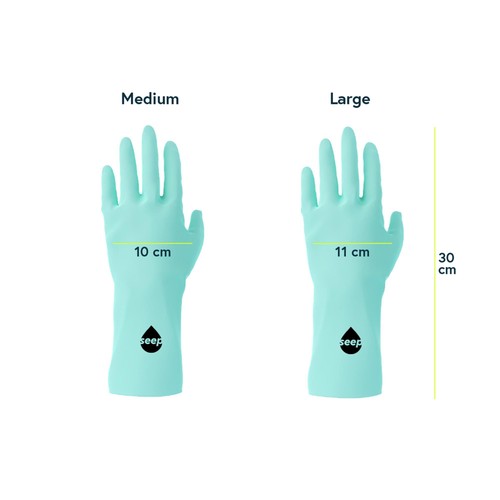 Seep Rubber Gloves Large Plastic Free thumbnail 2