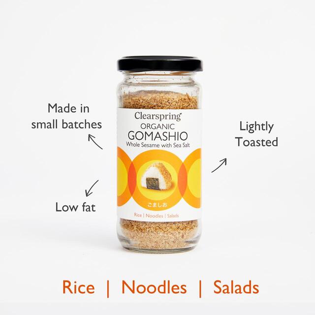 Clearspring Organic Gomashio Whole Sesame with Sea Salt thumbnail 2