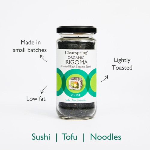 Clearspring Organic Irigoma Toasted Black Sesame Seeds thumbnail 2