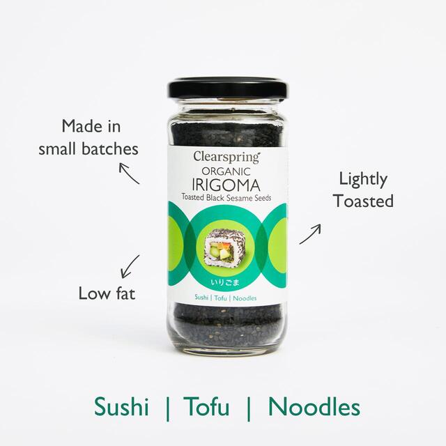 Clearspring Organic Irigoma Toasted Black Sesame Seeds thumbnail 2