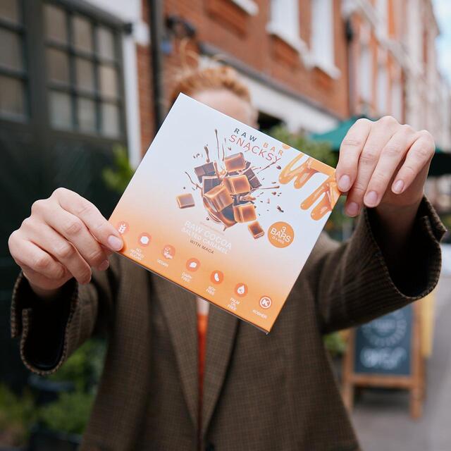 Snacksy Raw, Vegan, Alternative Chocolate Bar - Salted Caramel & Maca thumbnail 5