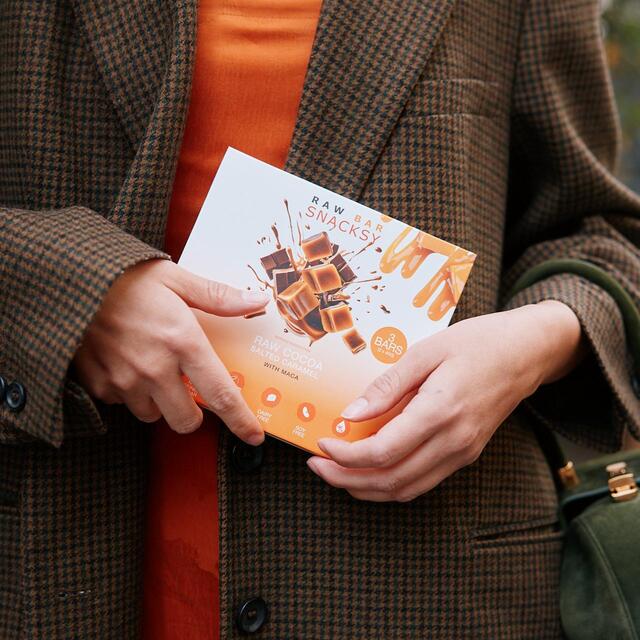 Snacksy Raw, Vegan, Alternative Chocolate Bar - Salted Caramel & Maca thumbnail 6