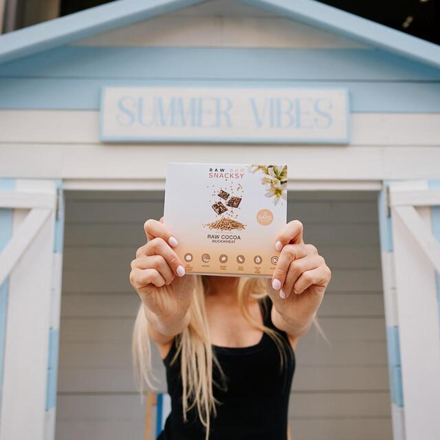 Snacksy, Raw, Vegan, Alternative Chocolate Bar with Buckwheat thumbnail 3