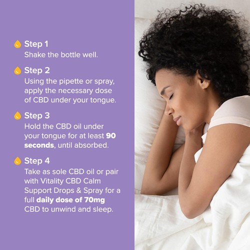 Vitality CBD Sleep Support Oil 1200mg, Dual applicator thumbnail 8