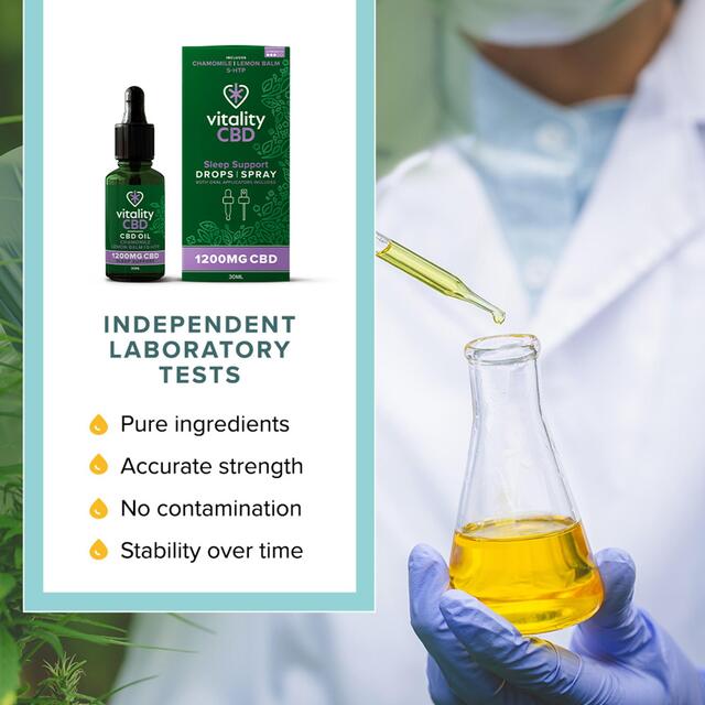 Vitality CBD Calm Support Oil 1200mg,  Dual applicator thumbnail 6