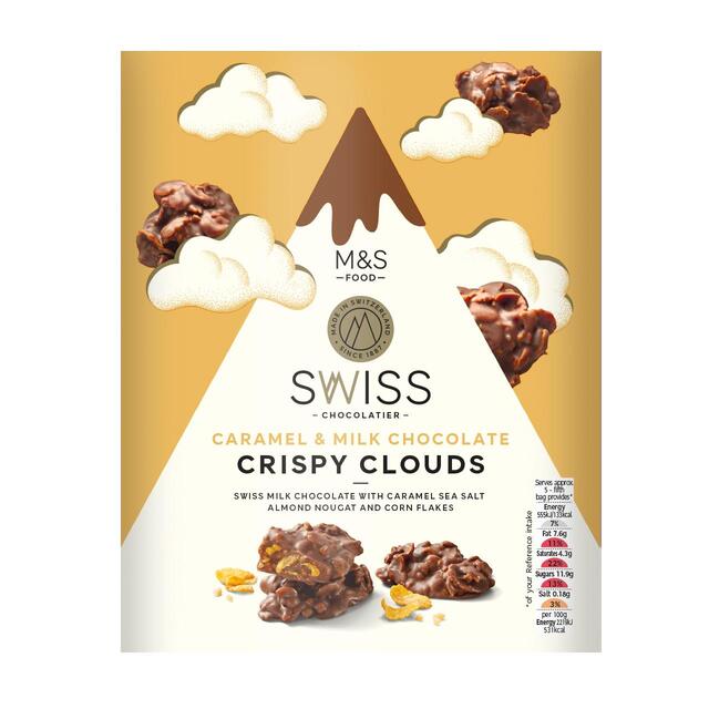 M&S Swiss Caramel & Milk Chocolate Crispy Clouds