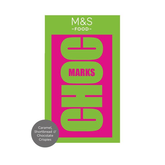 M&S Choc Marks Caramel, Shortbread, Chocolate Crispies Milk Chocolate thumbnail 2