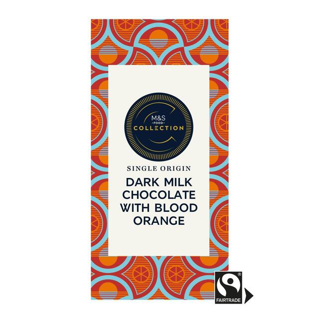 M&S Collection 54% Dark Milk Dominican Republic Chocolate with Blood Orange thumbnail 2
