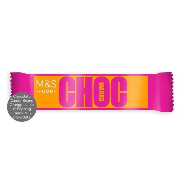 M&S Choc Marks Candy Beans, Orange Jellies & Popping Candy Milk Chocolate thumbnail 2