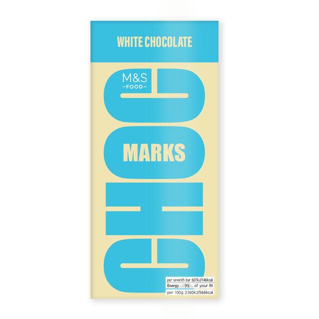 M&S Choc Marks White Chocolate Bar thumbnail 2