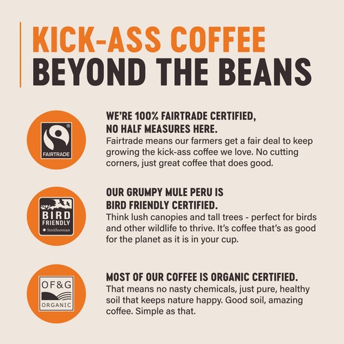 Grumpy Mule Kick-Ass House Blend Coffee Beans thumbnail 4